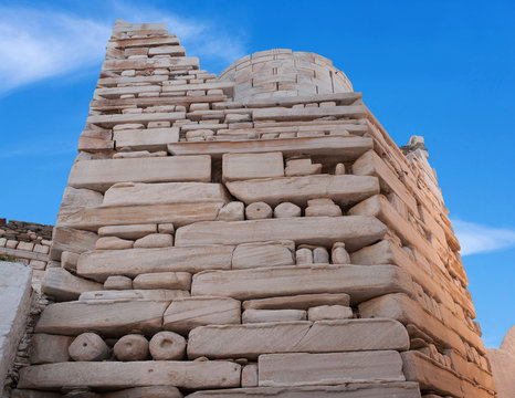 Ancient Frankish Castle in Parikia on Paros Island, Cyclades, Greece