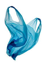 Blue plastic bag