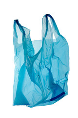 Blue plastic bag