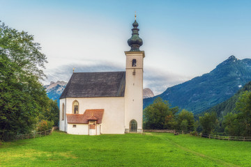 St. Nikolaus church in Golling an der Salzach, Austria