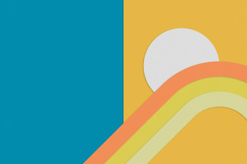 abstract pastel colourful minimalism for background. Concept geometry with simple shape.