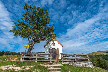 Postalm chapel in Austria, Europe