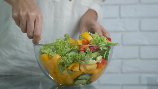 Vegetarian vegetable salad.