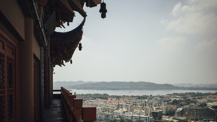View from top of Wu Hill (Wushan), Hangzhou, China