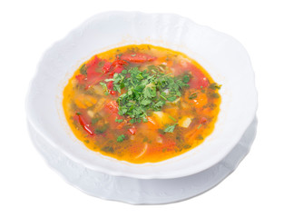 Delicious georgian vegetarian soup.