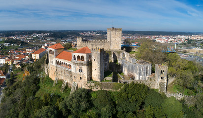Fototapeta na wymiar Medieval Castle in Leiria Portugal
