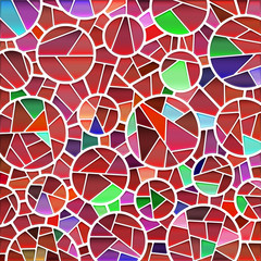 abstract vector stained-glass mosaic background