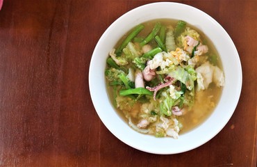 soup with meat and vegetables