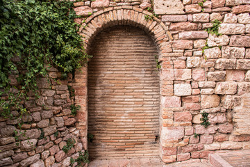 bricks and door