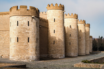 Aljaferia Palace in Zaragoza, Spain