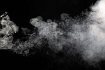 smoke on black background