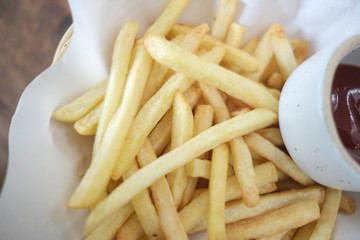 chip French fries food background