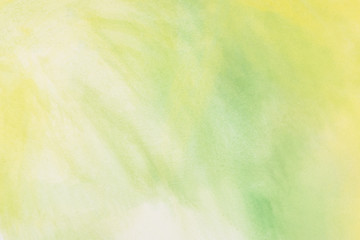 green watercolors on paper texture - painting background design