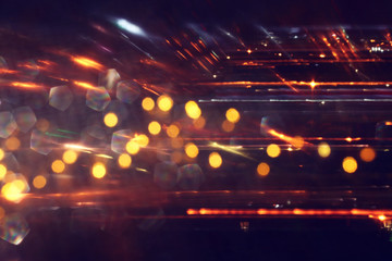 background image of bokeh light burst made from flare motion