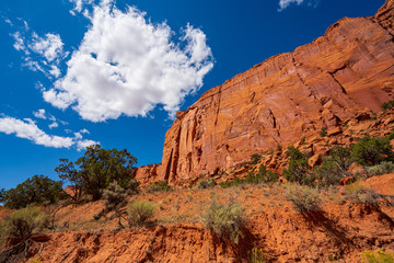 Fototapeta premium Clouds Over Sandstone in Long Canyon