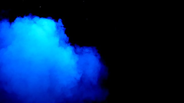 the appearance of smoke in the spotlight