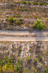 country road, view from above