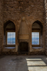 Dogubayazıt, Turkey: the hammam room in the middle of harem of the Ishak Pasha Palace, semi-ruined palace of Ottoman period (1685-1784), example of surviving historical Turkish palace