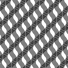 Design seamless monochrome zigzag pattern