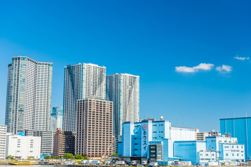 Fototapeta premium 東京の高層マンション High-rise apartment in Tokyo.