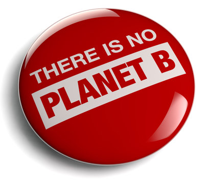 There Is No Planet B Red Symbol