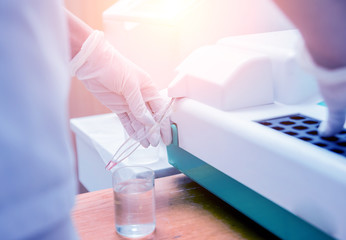 Medical equipment. Biochemistry test. Technology