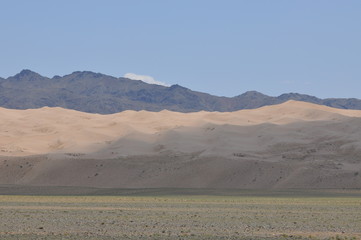 Mongolie intérieure, plaine limitée par le Bardain jaran