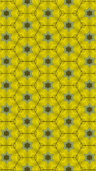 Ornate geometric pattern and abstract colored background