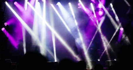 Fototapeta na wymiar Stage light of a concert