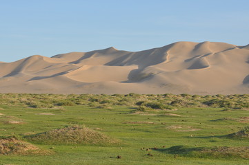 Mongolie intérieure, Plaine aux abords du Bardain jaran