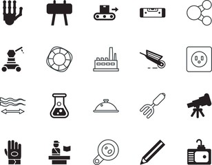 equipment vector icon set such as: tourism, laboratory, strength, draw, chef, discover, beaker, hairstyle, athlete, type, spirit, water, haircut, switch, plane, competition, artificial, website