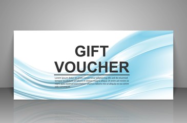 Gift voucher template.