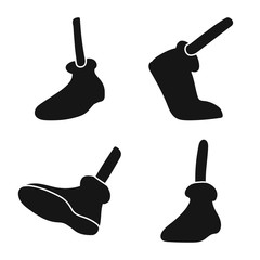 Vector design of gestures and information sign. Collection of gestures and animation vector icon for stock.