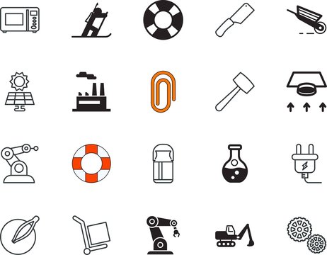 equipment vector icon set such as: can, gardening, drawing, garden, fashion, dairy, tourism, clock, weight, health, risk, container, pure, tube, package, parcel, delivery, stove, vacancy, new