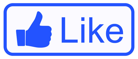 like banner, social media concept illustration