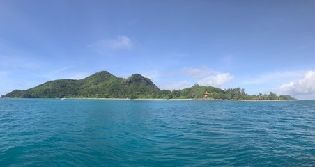 Beautiful Seychelles coastline