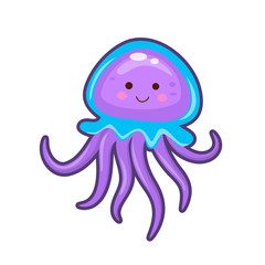 Vector illustration of jelly fish