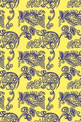 Seamless Old Russian pattern. Use as tiled pattern, background, wallpaper, textile design, for covers, invitations and other design elements.