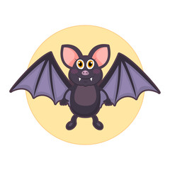 Vector illustration of bat