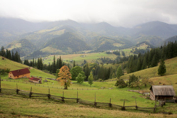 górski wodok na zamglone szczyty © qrrr