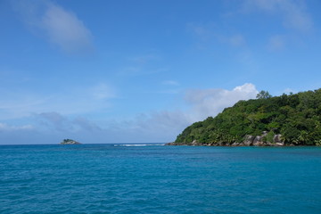 Beautiful Seychelles coastline