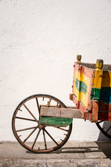 Fototapeta premium Ciudad Amurallada, Cartagena Bolívar_Colombia, mar y calles de la amurallada