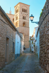 Tower of Santa María la Mayor church, Trujillo, Caceres, Spain