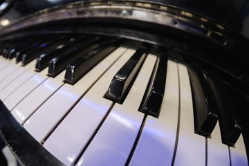 Piano music key old antique,  melody.