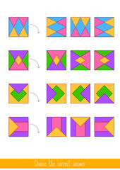 Educational game for kids. Find the correct answer