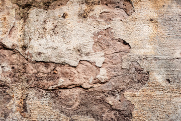 Texture of a concrete wall with cracks and scratches which can be used as a background