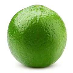 lime isolated on white background, clipping path, full depth of field