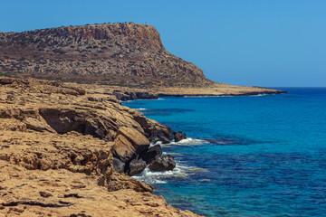 peaceful view of mediterranean sea cyprus