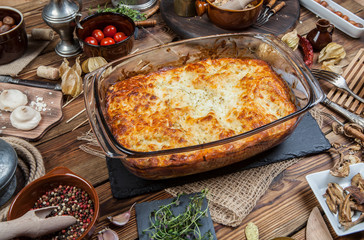 Italian home lasagna