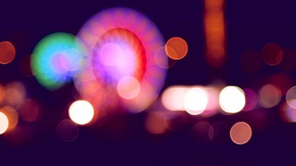 abstract bokeh background county fair coming into focus